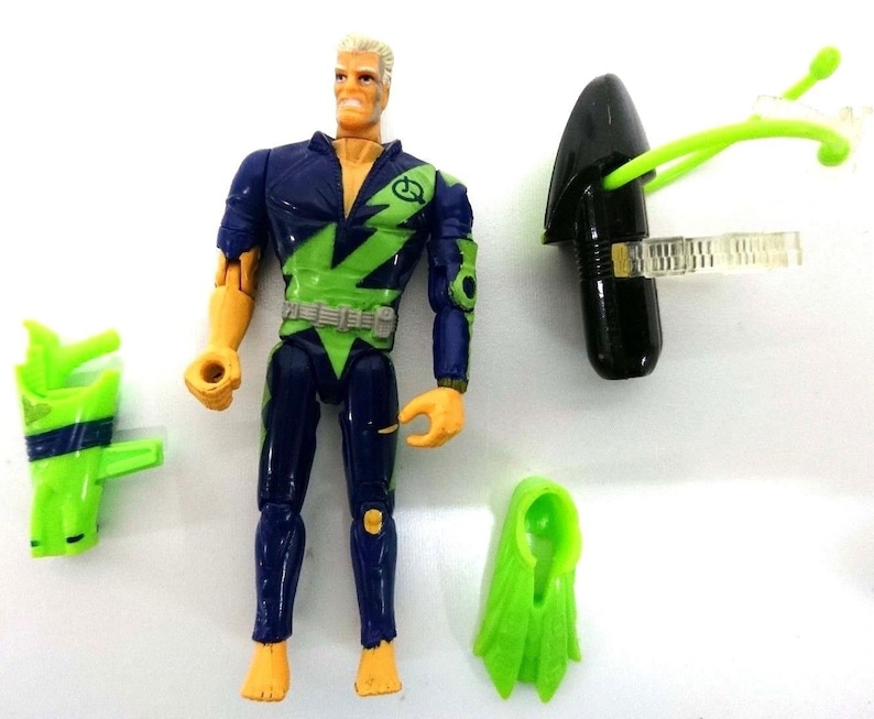 1996 Vintage Johnny Quest Deep Sea Race figure with Diving Equipment Galoob