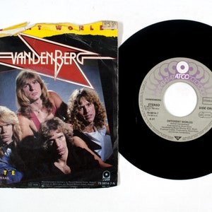 Vandenberg – Different Worlds / Too Late (Live) 7&quot; Vinyl VG+/G
