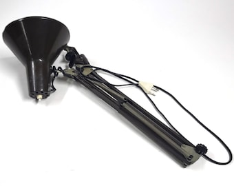 1960s Denmark Mid Century Yellow Architect Lamp, Vintage Desk Lamp