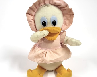 Vintage 1986 Disney Baby Duck Daisy Webigail Ducktales 12" Pelúcia