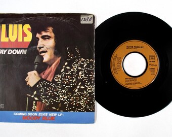 Elvis – Way Down / Pledging My Love – 7" Vinyl – 1977 – VG+
