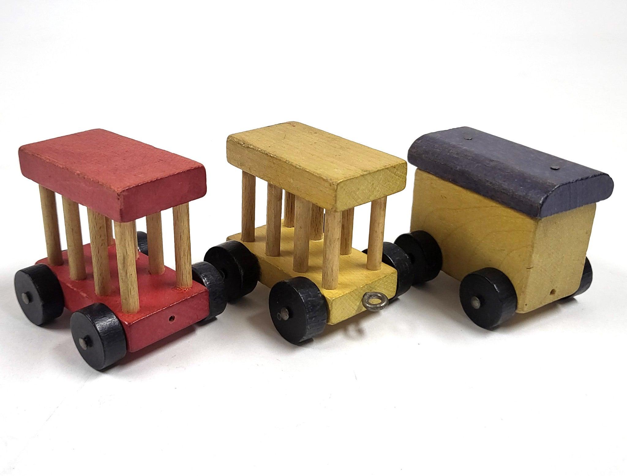 Vintage Wooden Train Carts Holtz Eisenbahn Lot - Etsy