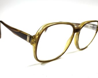Vintage Safilo Elasta Eyeglasses Brown Full Frame Retro Italy – 289 145