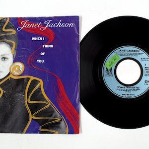 Janet Jackson – When I Think Of You / Pretty Boy 7&quot; Vinyl VG+/VG