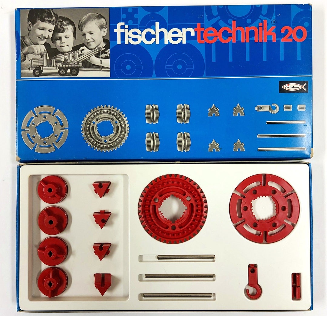 Vintage Fischertechnik 20 Parts Spares Complete 1969 W. Germany