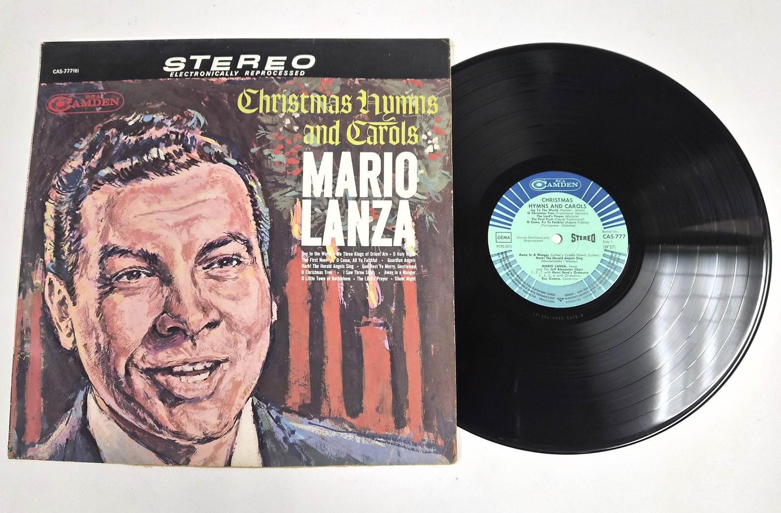 Mario Lanza – Christmas Hymns and Carols – Rca Camden CAS-777 – LP