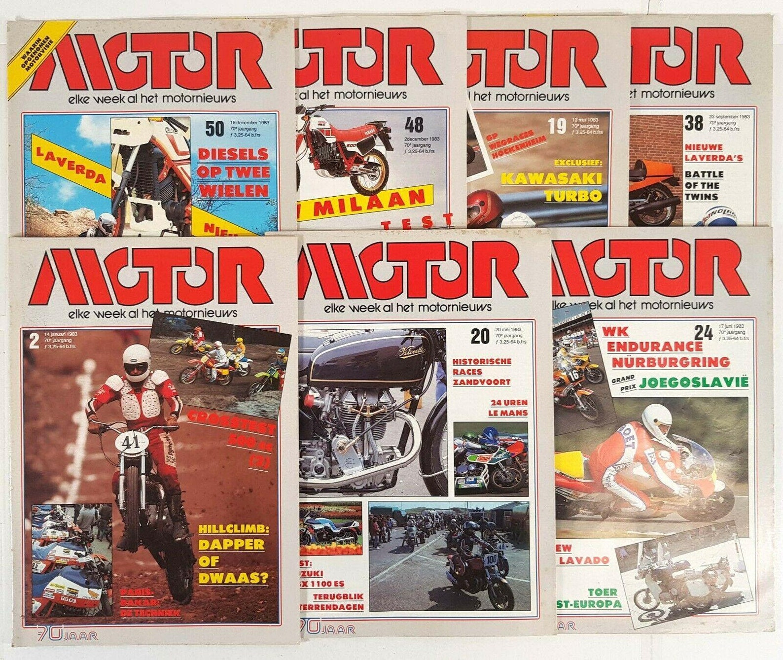 Vintage Motorcycle Magazines Motor Dutch 1983 21 Issues Etsy UK