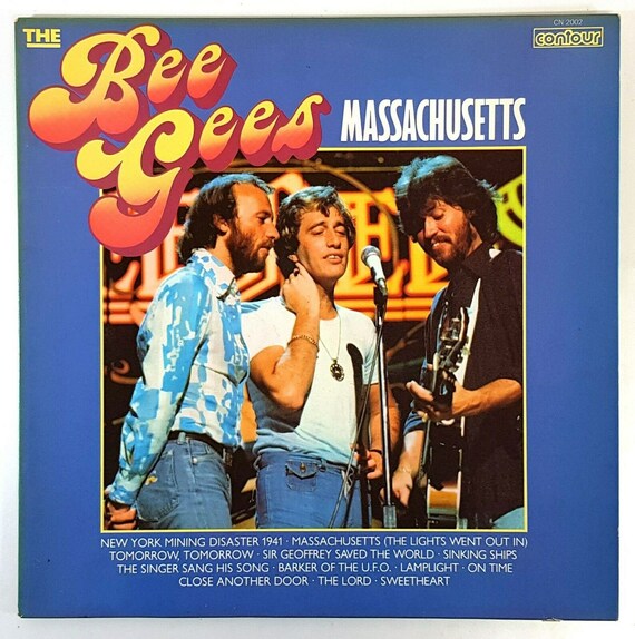 Lp Vinyl 12 1978 The Bee Gees Massachusetts Uk Contour Etsy