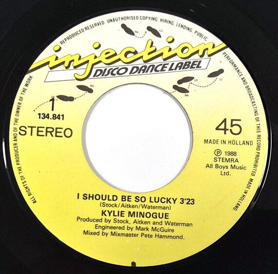 Kylie Minogue – I Should Be so Lucky – 7