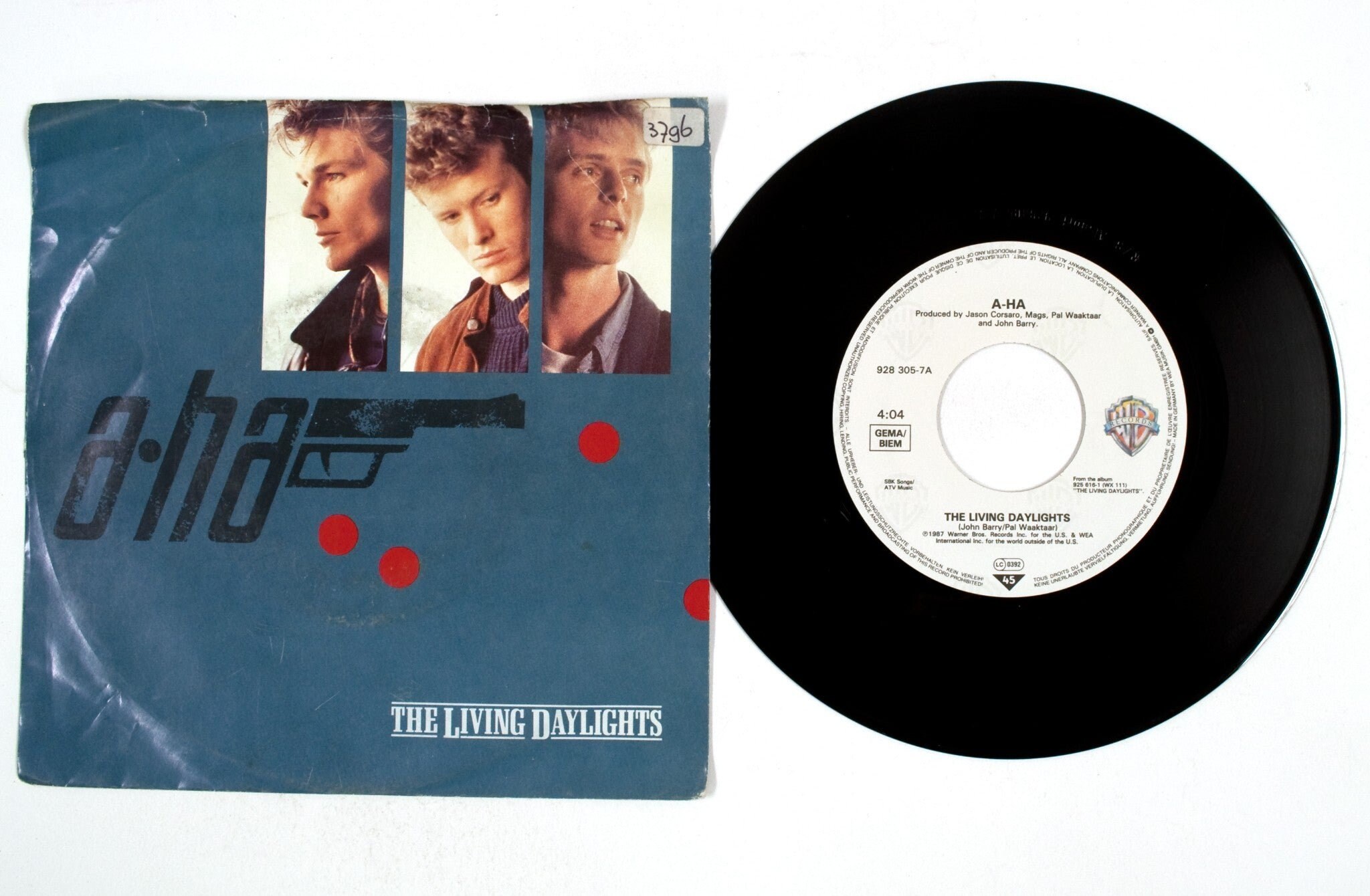 a-ha – The Living Daylights 7" Vinyl NM/VG