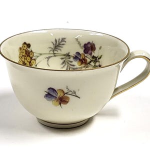 Tazza da tè vintage in porcellana Zeh Scherzer Bavaria – Motivo floreale "Elite"