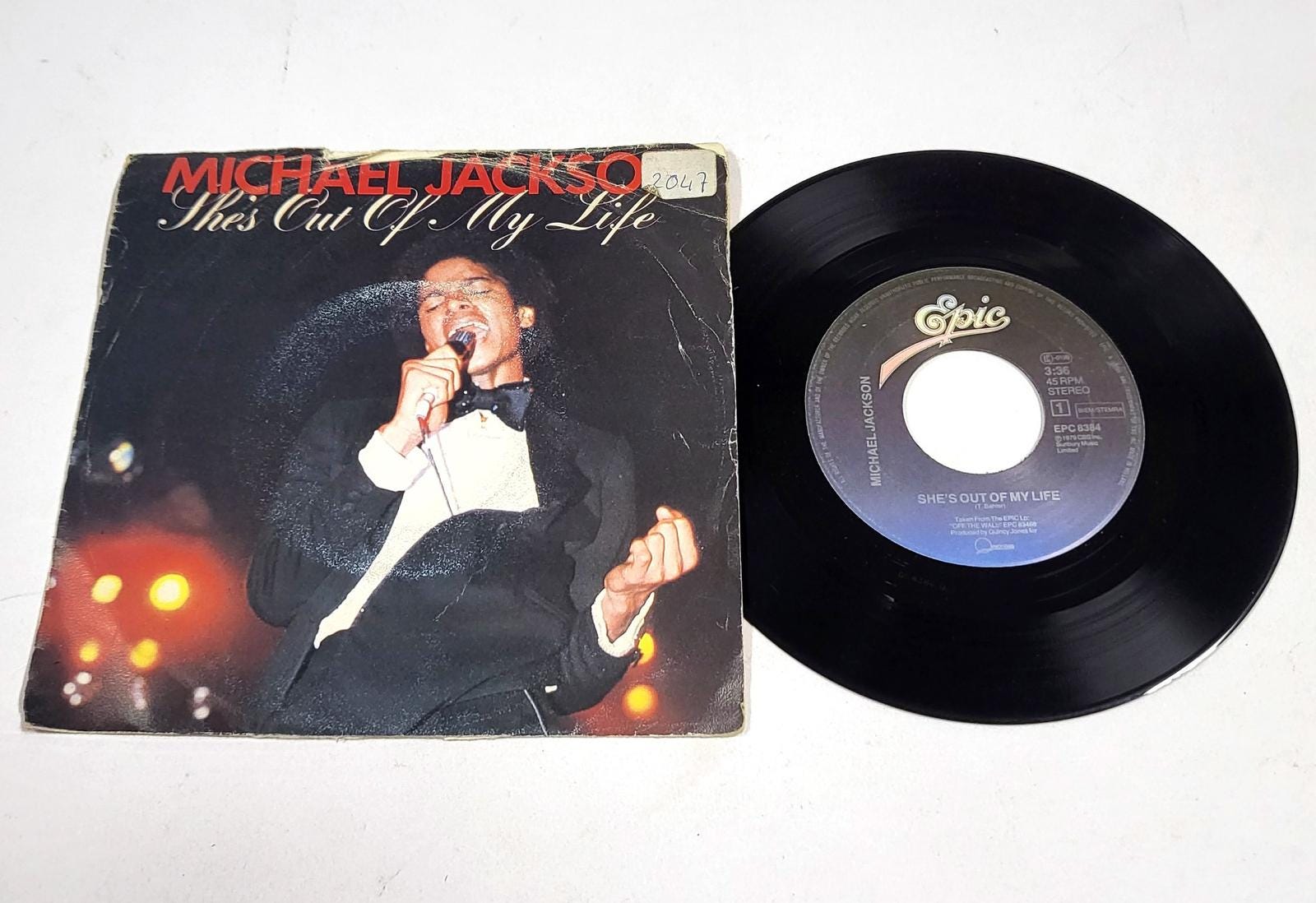 マイケル・ジャクソン – She's Out Of My Life 7インチレコード NM