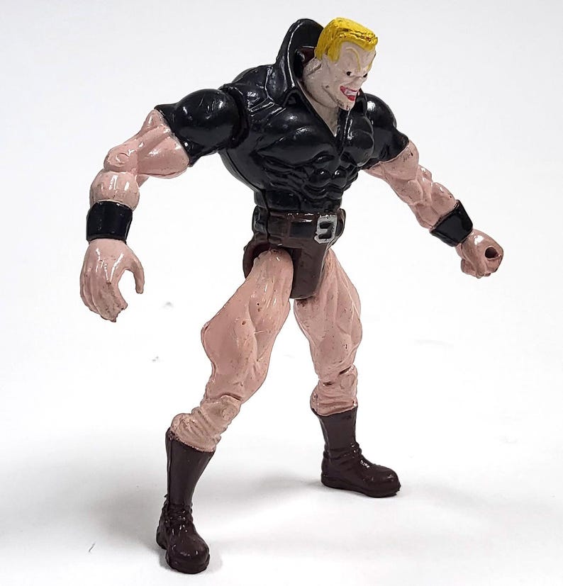 Vintage Tombstone Action Figure: Spider-Man Villain Knockoff, 1990s Bootleg Collectible image 4