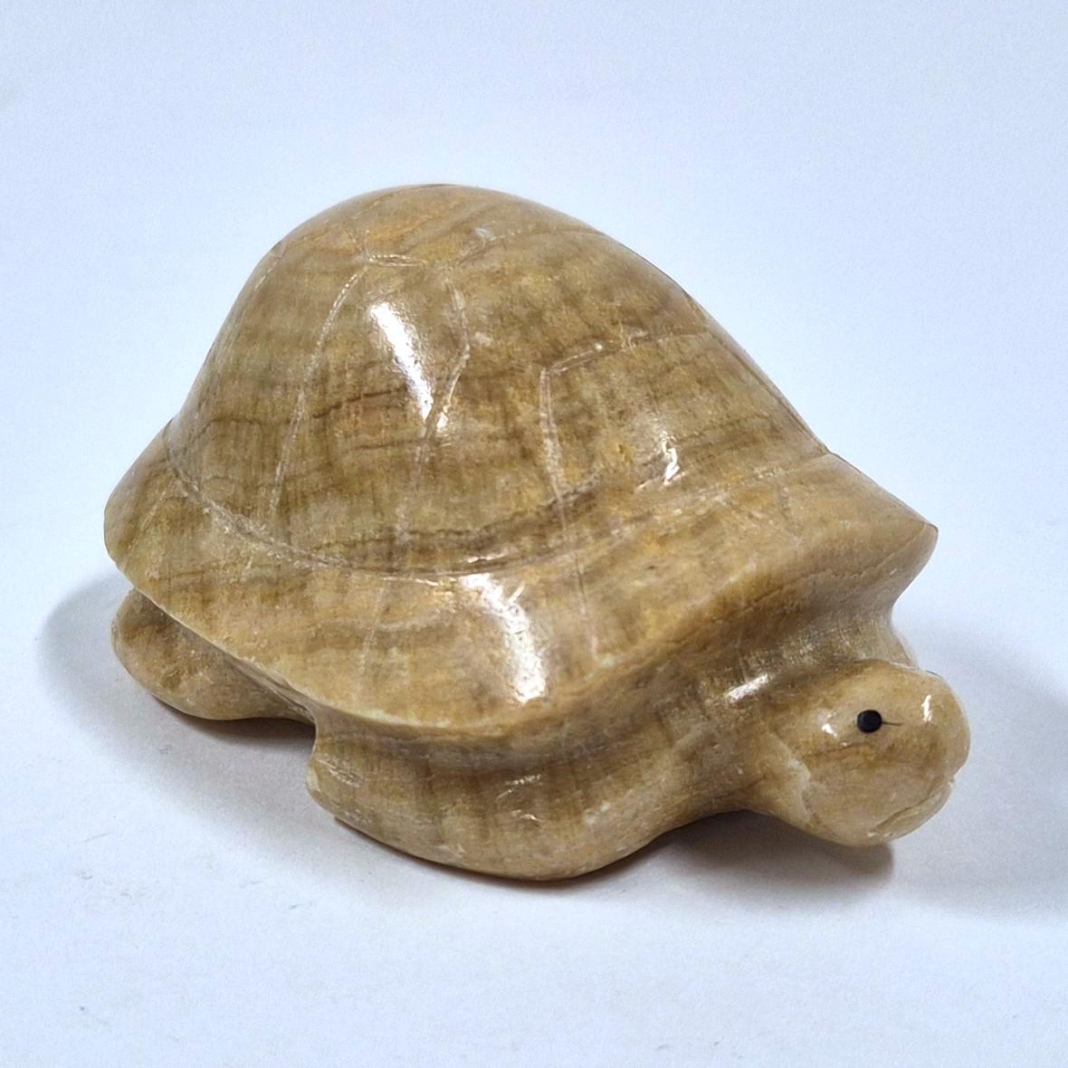 亀　彫刻品 ヴィンテージ研磨オニキス製亀の置物彫刻 – 3.1インチ - Etsy 日本