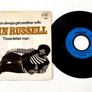 ジョン・ラッセル – ユー・キャン・オールウェイズ・ゲット・アナザー・ワイフ / スリー・レター・マン 7インチ・ビニール 1973