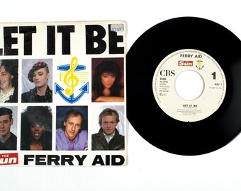 Ferry Aid – Let It Be – 7" Vinyl – 1987 – VG+