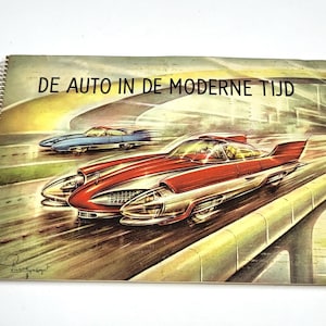 Álbum de automóviles vintage de los años 50: cigarrillos Virginia a toda velocidad, 185/192 tarjetas, Olyslager Art