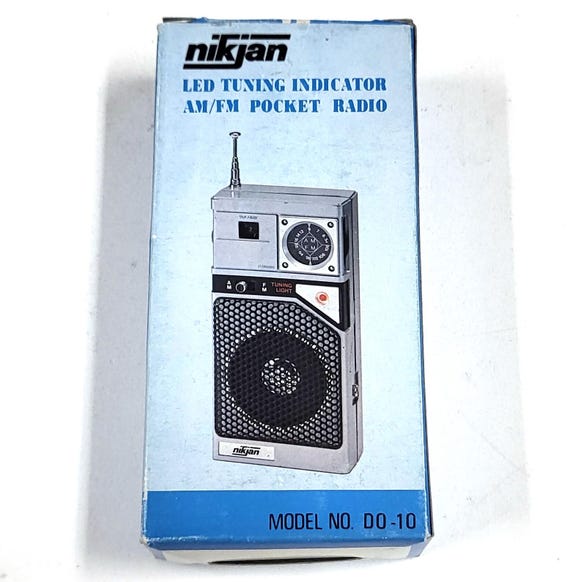 Vintage Nikjan DO-10 AM/FM Pocket Radio – Led Tuning Indicator