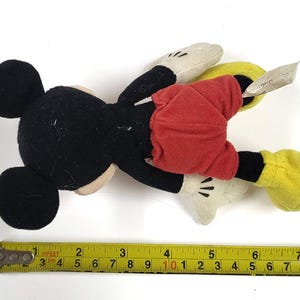 Vintage Disney Nicotoy Mickey Mouse 6" Plush image 3