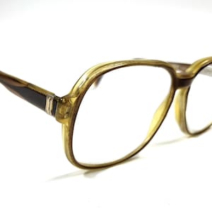 Vintage Safilo Elasta Eyeglasses Brown Full Frame Retro Italy 289 145