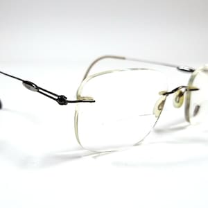 Vintage Silhouette Brillen Randlose Metalldraht Rahmen