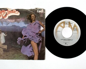 キャプテン＆テニール – You Need A Woman Tonight 7インチレコード NM