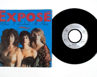 Exposé – When I Looked At Him / N/A – 7" Vinyl – 1989 – VG+/VG