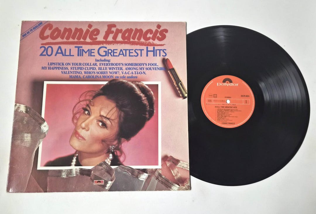 Connie Francis – 20 All Time Greatest Hits LP – Polydor 2475 624