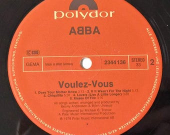ABBA – Voulez-vous LP – Polydor 2344 136 – VG - Etsy Denmark