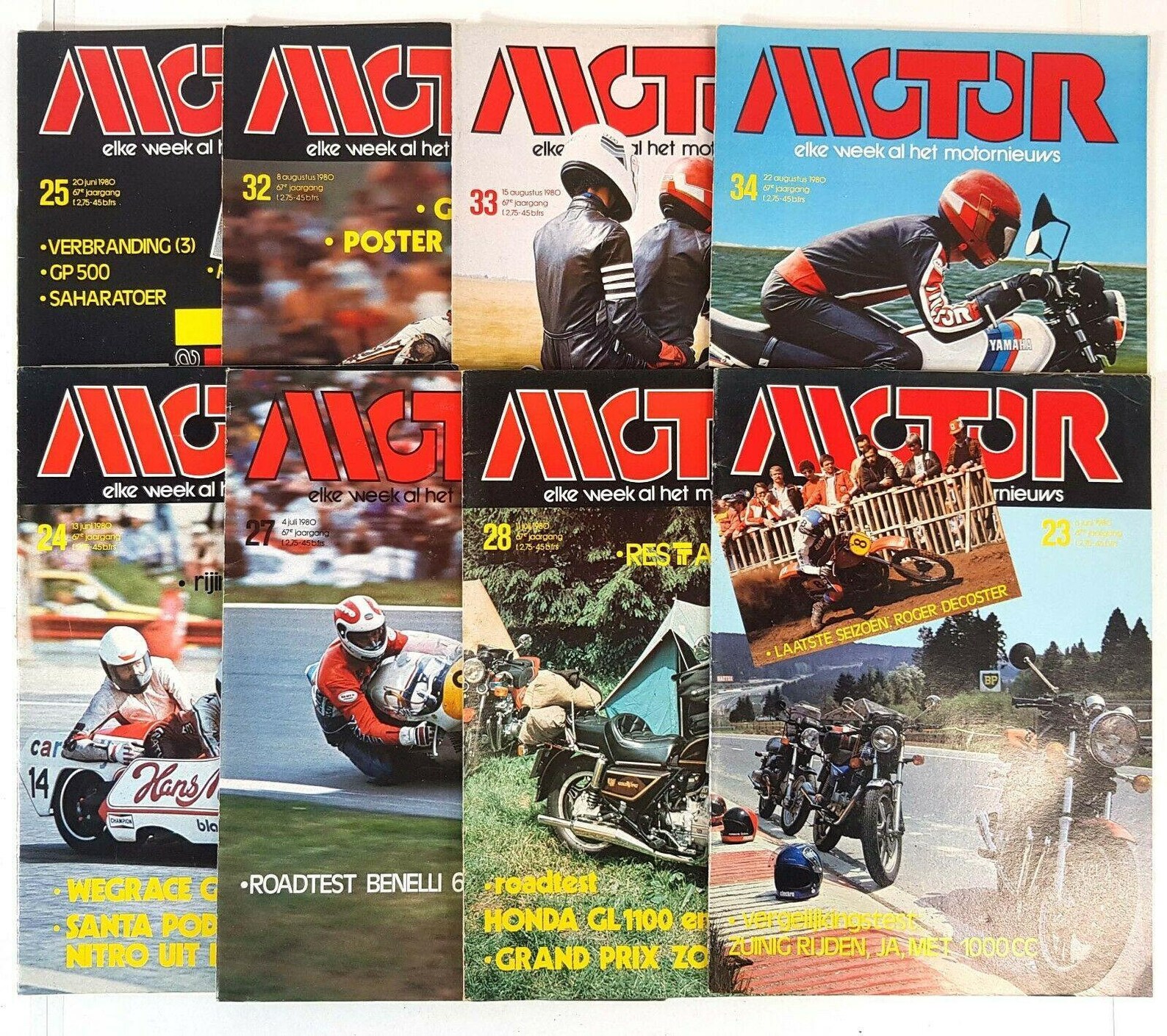 Vintage Motorcycle Magazines Motor Dutch 1980 33 Issues Etsy UK