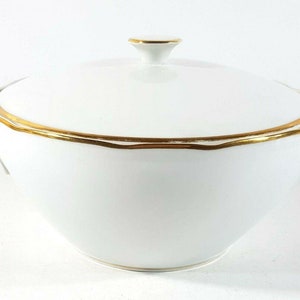 Moritz Zdekauer Mz Czechoslovakia Porcelain Bowl 8&quot; Vintage With Lid