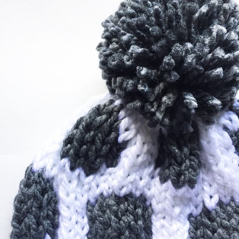 winter beanie polka dot beanie knit beanie chunky beanie
