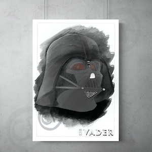 Darth Vader Helm Bleistift Poster