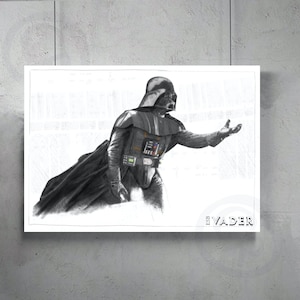 Cartel del lápiz Darth Vader de Cloud City