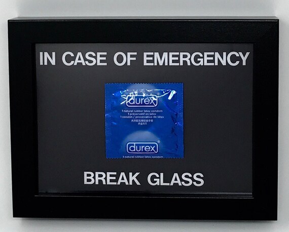 In Case Of Emergency Break Glass Durex Condom Novelty Gift Etsy In Case Of Emergency Break Glass Durex Condom Novelty Gift Etsy