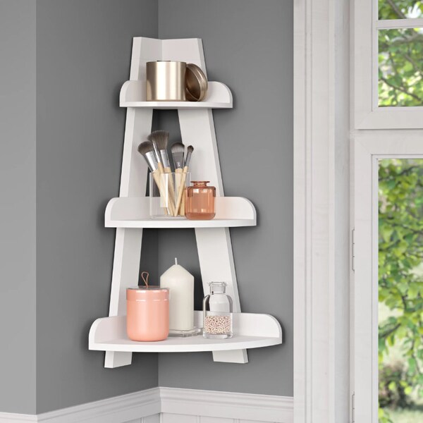 Corner Shelf Bathroom Etsy