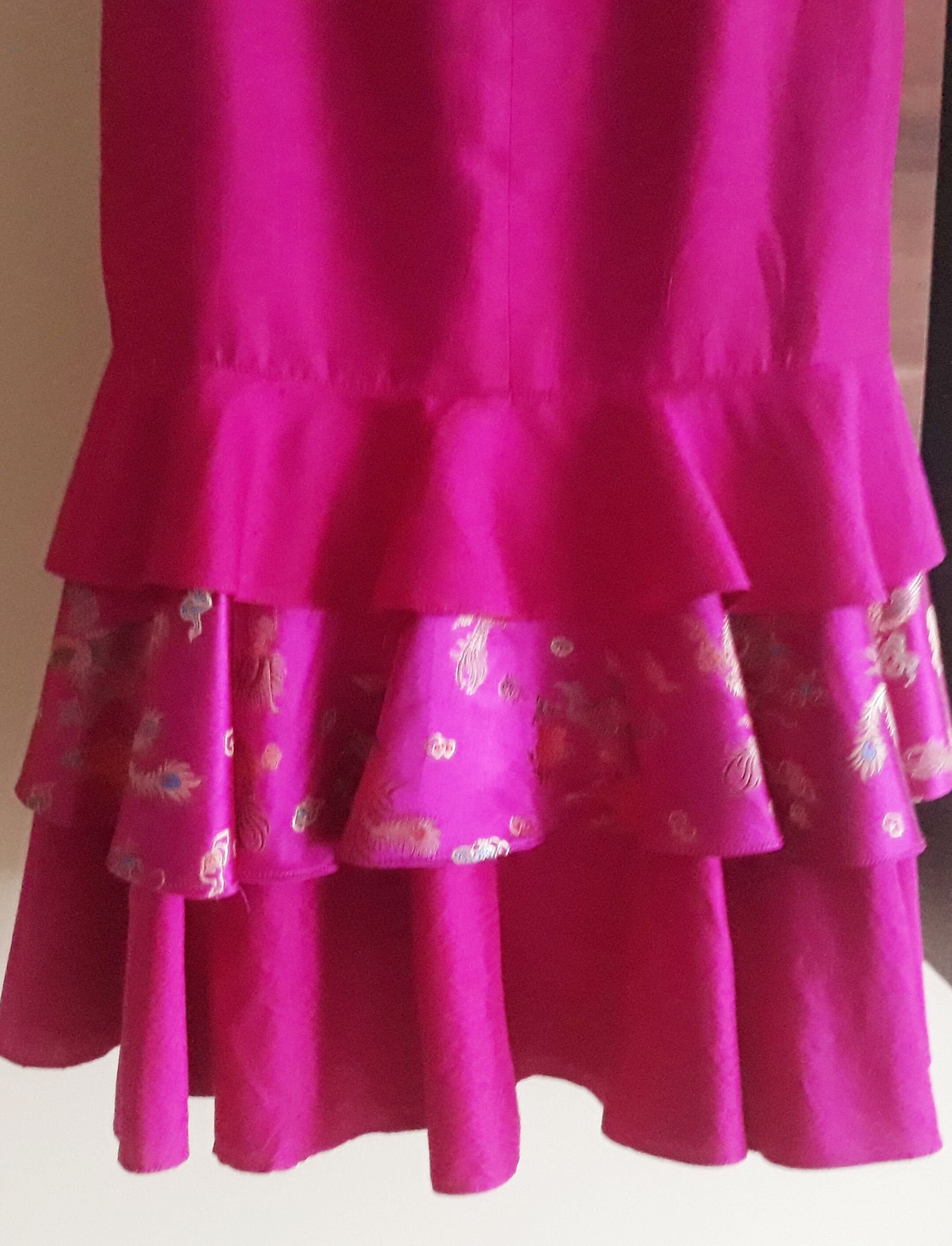 Fuchsia Color Skirt