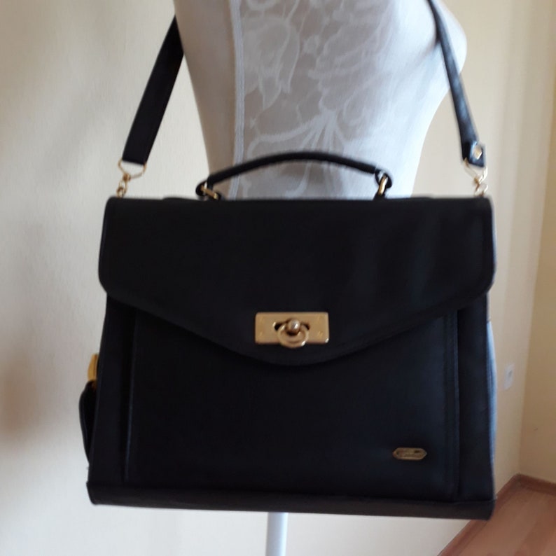 Vintage Black Leather Shoulder Bag,Messenger Bag,Satchel Bag,Crossbody Bag