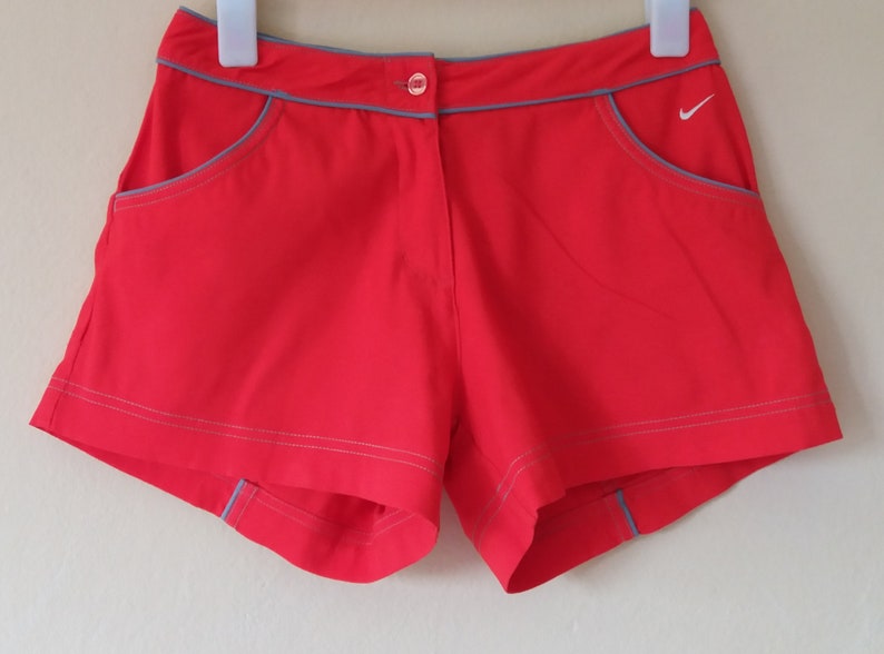 red nike gym shorts