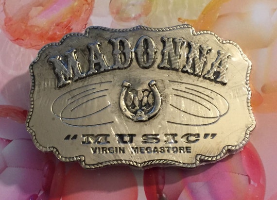 Rare Madonna MUSIC belt buckle - image 1