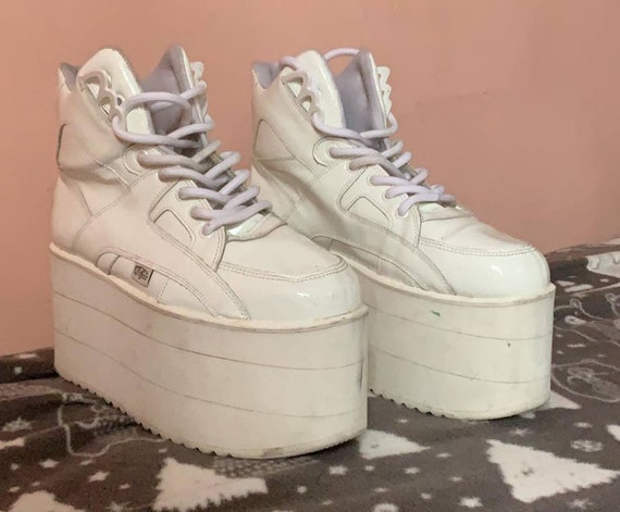 baby spice white platforms