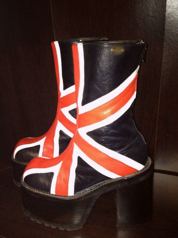 Union jack platform boots sales