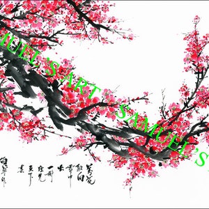 Giclee Print, Cherry Blossom, Art, Artwork, Fine Art, Painting, Home Decor, Gift, Print, Samuels Art, Present, Wall Decor, Flower