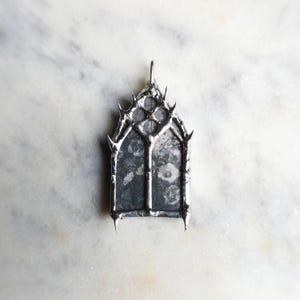 spiky pendant church window cathedral window romantic gothic soft goth grunge alt core cottagegore dark academia whimsigoth haute goth punk image 5