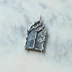 spiky pendant church window cathedral window romantic gothic soft goth grunge alt core cottagegore dark academia whimsigoth haute goth punk image 2