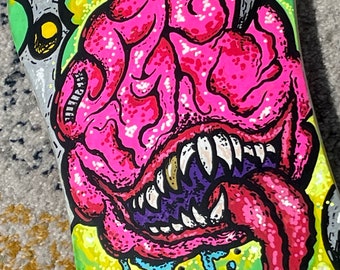 Brain Burst - One-of-a-Kind Hand-Painted Skateboard Deck