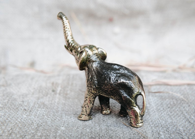 Miniature elephant figurine bronze elephant sculpture bronze Etsy