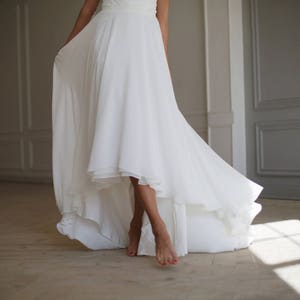 High low skirt white online