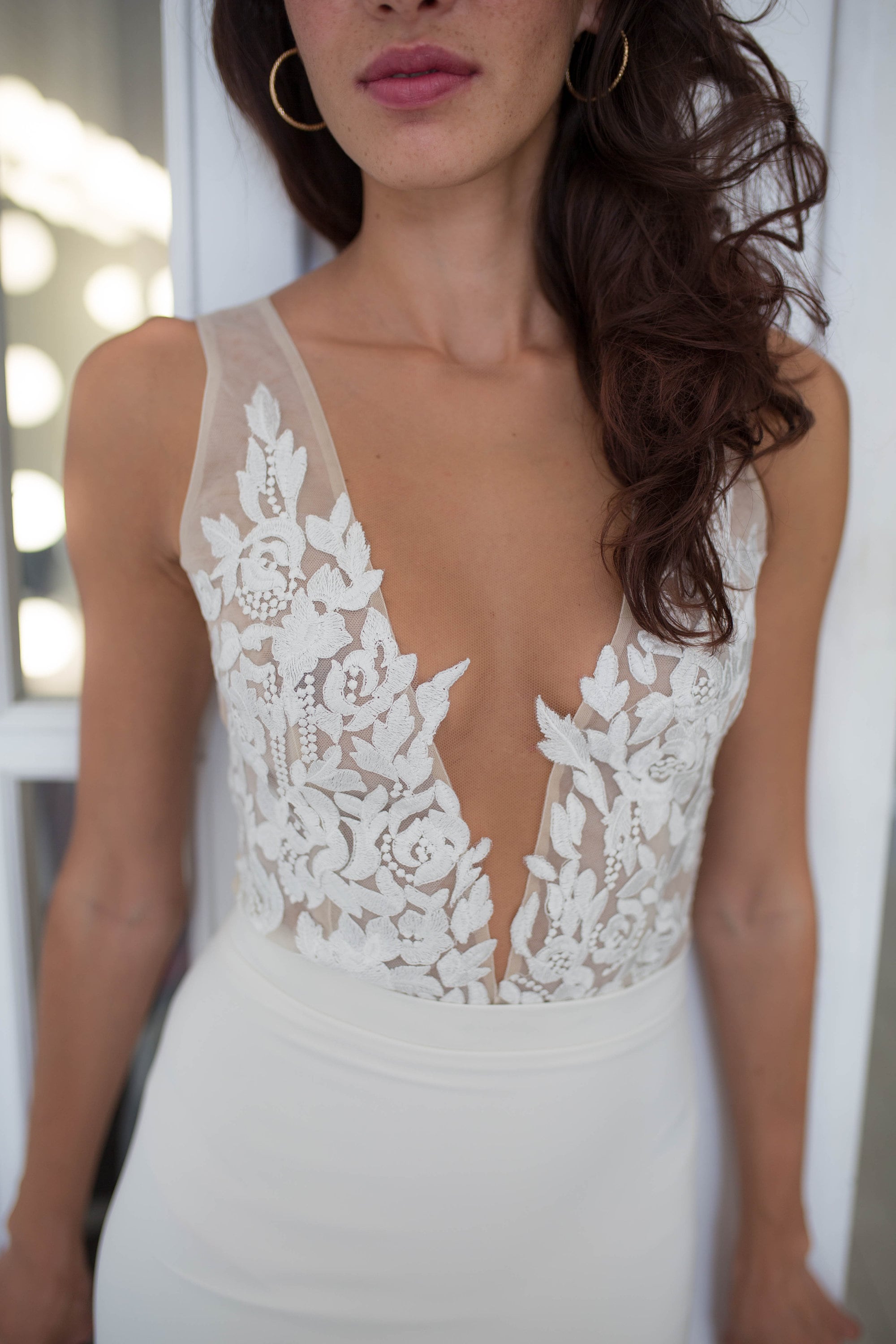 Bridal Bodysuit Pattern With Video Tutorial. Sizes XS-L, Deep V Neck Line,  Modest Design, Bridal Top for Elastic Fabrics. -  Canada