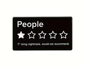Anti-mensen: pinbadge
